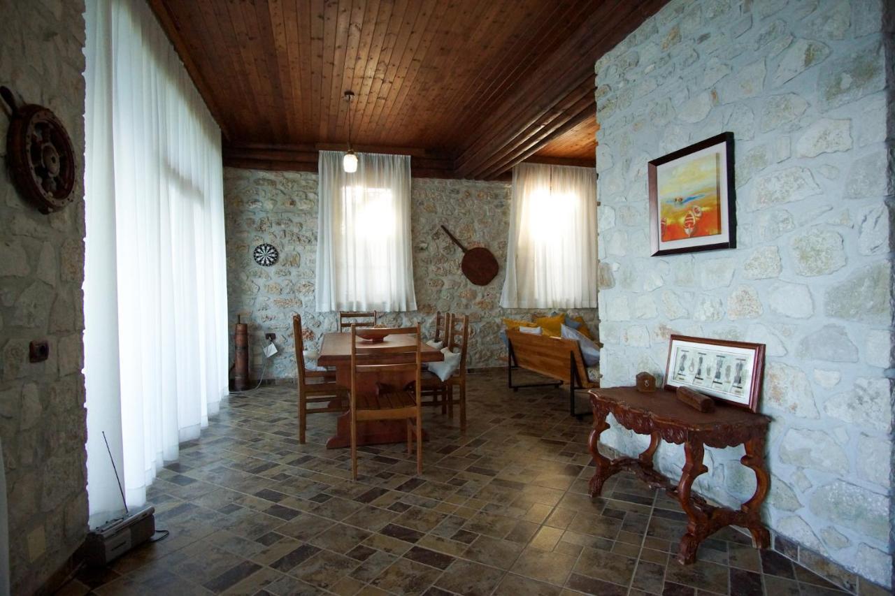 Seaside Duplex Stone Villa Qeparo Exterior foto
